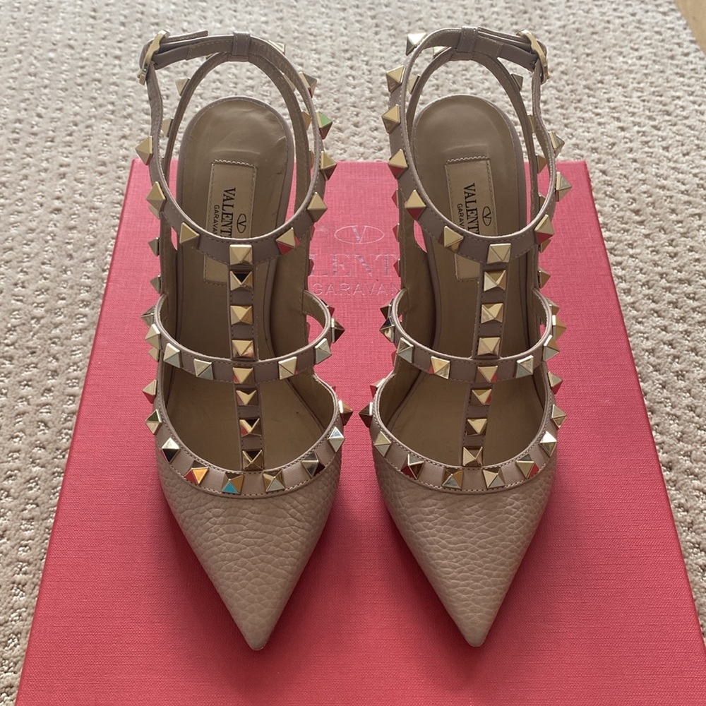 Valentino Rockstud Ankle Strap Pump 100mm - Picture 2 of 5